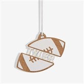 Football Personalized Wood Ornament - 49043