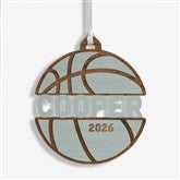 Basketball Personalized Wood Ornament - 49045