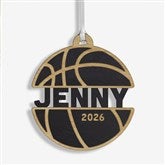 Basketball Personalized Wood Ornament - 49045