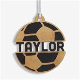 Soccer Personalized Wood Ornament - 49046