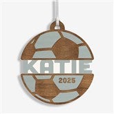 Soccer Personalized Wood Ornament - 49046