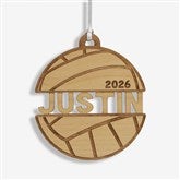 Volleyball Personalized Wood Ornament - 49047