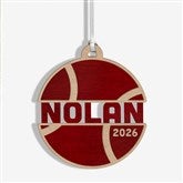 Tennis Personalized Wood Ornament - 49048