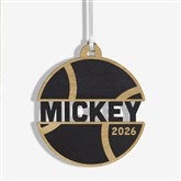 Tennis Personalized Wood Ornament - 49048