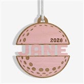 Golf Personalized Wood Ornament - 49050