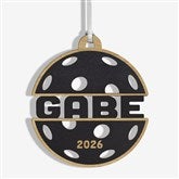 Pickleball Personalized Wood Ornament - 49051