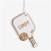 Pickleball Paddle Personalized Wood Ornament - 49052