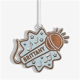 Music Microphone Personalized Wood Christmas Ornament - 49067