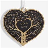 Family Tree of Love Personalized Wood Ornament - 49070
