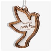 Memorial Dove Personalized Wood Ornaments - 49073