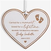Baby Memorial Personalized Wood Ornaments - 49080