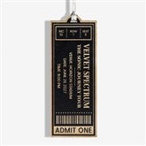 Favorite Concert Ticket Personalized Wood Ornaments - 49081