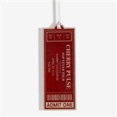 Favorite Concert Ticket Personalized Wood Ornaments - 49081