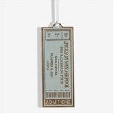 Favorite Concert Ticket Personalized Wood Ornaments - 49081