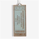 Favorite Concert Ticket Personalized Wood Ornaments - 49081