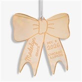 Baby Bow Personalized Acrylic Christmas Ornaments - 49088