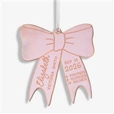 Baby Bow Personalized Acrylic Christmas Ornaments - 49088