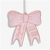 Baby Bow Personalized Acrylic Christmas Ornaments - 49088