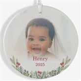 First Noel Personalized Baby Photo Ornaments - 49236