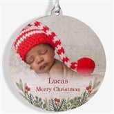 First Noel Personalized Baby Photo Ornaments - 49236