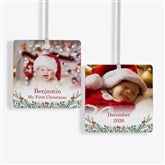 First Noel Personalized Baby Photo Ornaments - 49236