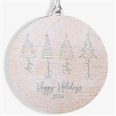 Scripted Christmas Tree Personalized Ornament - 49262
