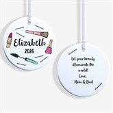 Beauty Queen Makeup Personalized Christmas Ornament  - 49263