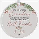 Work Bestie Personalized Coworker Ornaments - 49264