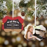 Musical Theater Personalized Metal Christmas Ornaments - 49313