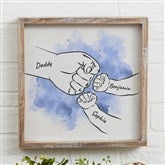 12x12 Whitewashed Frame