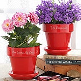 Red Flower Pot