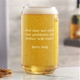 16 oz. Beer Can Glass