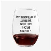 21oz. Stemless Wine Glass