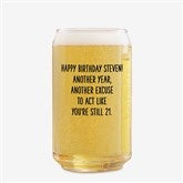 16 oz. Beer Can Glass