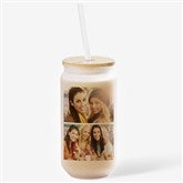 Photo Collage Personalized Frosted Iced Coffee Tumbler - 50359