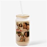 Photo Collage Personalized Frosted Iced Coffee Tumbler - 50359