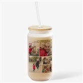 Photo Collage Personalized Frosted Iced Coffee Tumbler - 50359