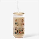 Photo Collage Personalized Frosted Iced Coffee Tumbler - 50359