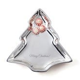 Engraved Nambé Small Christmas Tree Dish,Engraved Nambé Small Christmas Tree Dish - 50476