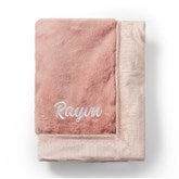 Embroidered Mini Blanket in Ballet Slipper - 50632