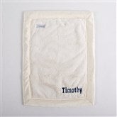 Embroidered Mini Blanket 15x20quot; in Natural   - 50633