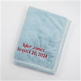 Embroidered Kids Receiving Blanket 30x40quot; in Dew - 50635