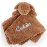 Embroidered Puppy Stuffed Animal Lovey   - 50640