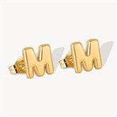 Gold Initial Earring