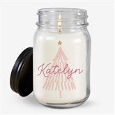 Personalized Pink Tree Mason Jar Candle for Kittenish by Jessie James Decker    - 52365