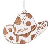 Engraved Cowgirl Hat Gift Tag  Ornament by Jessie James Decker - 52942