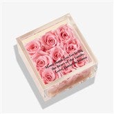 Magnificent Roses Personalized Miniature Pink Rose Keepsake Box For Mom - 53001