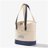 Navy Canvas Cooler Tote