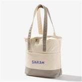 Grey Canvas Cooler Tote