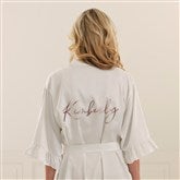 Kittenish Metallic Foil Personalized Satin Robe  - 53283